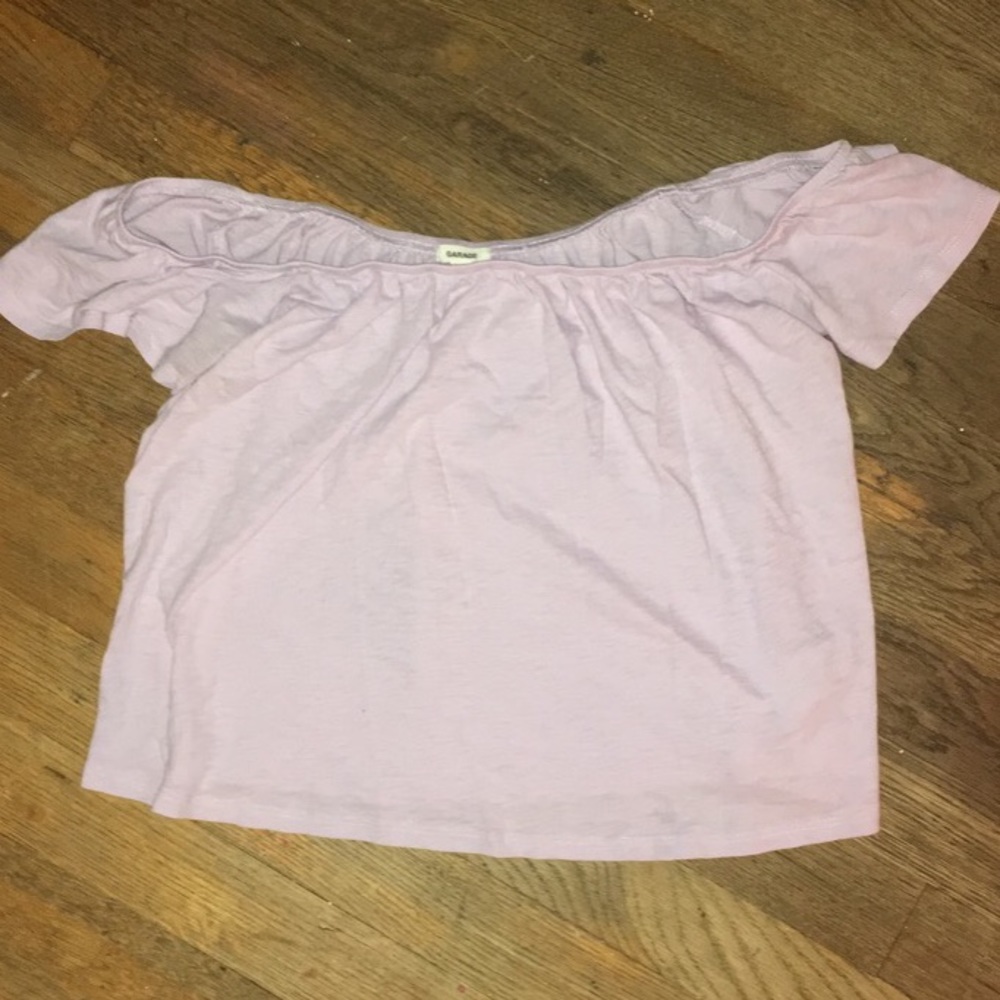 Garage off the shoulder top